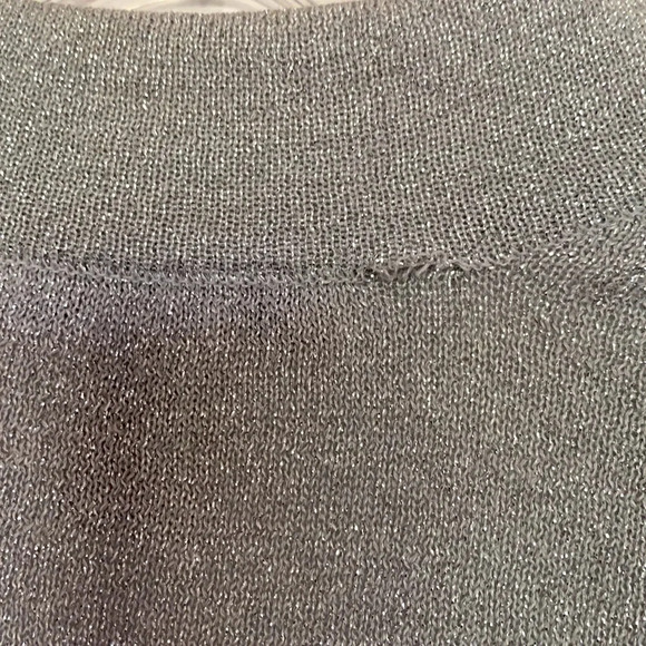 Womens WHITE+WARREN silver buttonless tiny cardigan size small - Picture 5 of 5